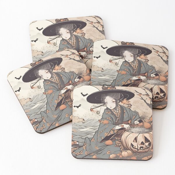 Item preview,  japan witches on halloween designed and sold by DRAGONFIASCO.