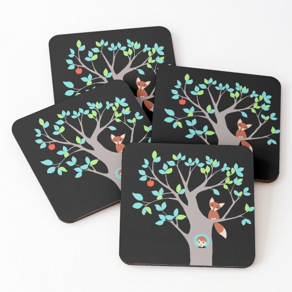 Item preview, The story tree- on black designed and sold by OlgaMundi.