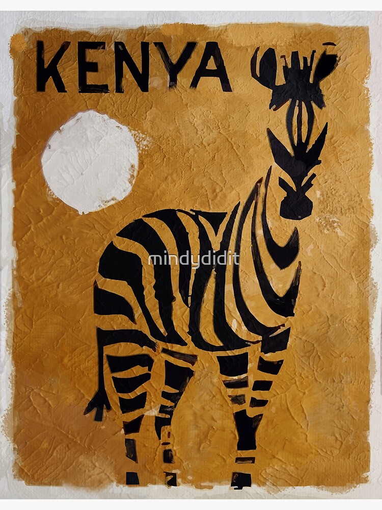 Thumbnail 3 of 3, Poster, Vintage Travel Poster Kenya designed and sold by mindydidit.