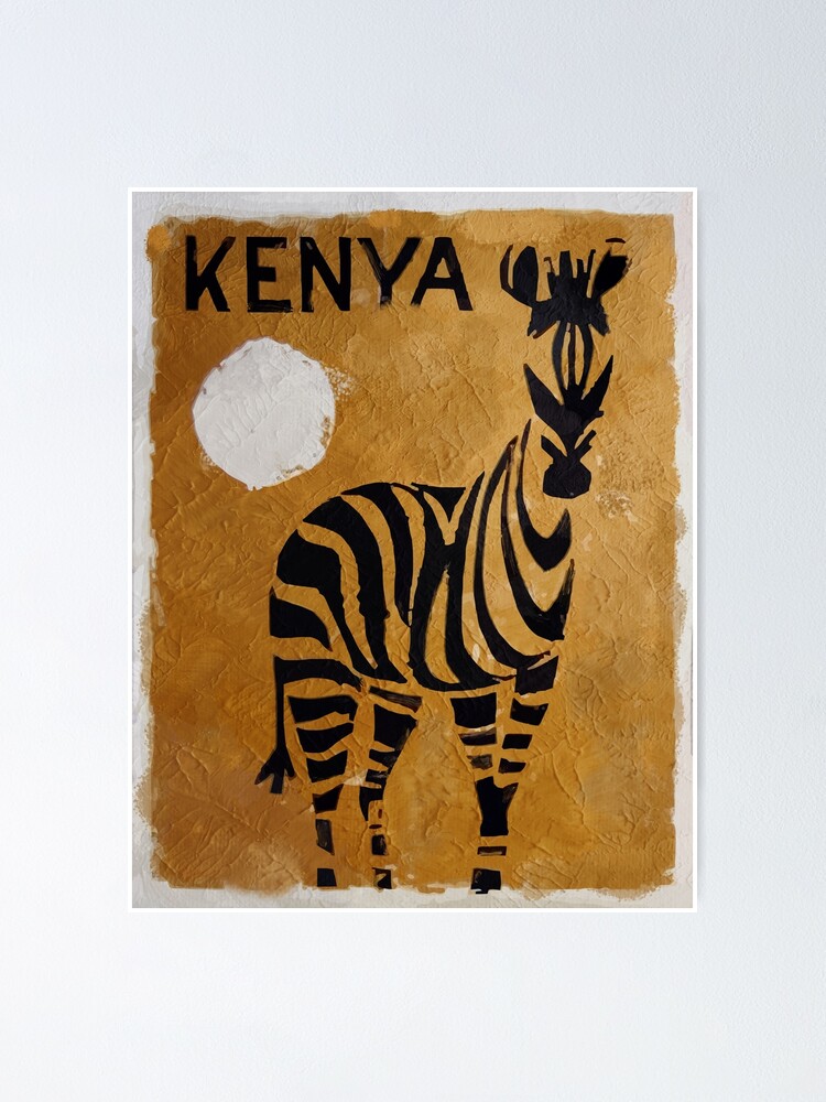 Thumbnail 1 of 3, Poster, Vintage Travel Poster Kenya designed and sold by mindydidit.
