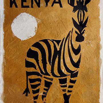 Artwork thumbnail, Vintage Travel Poster Kenya by Sasha Art Gallery