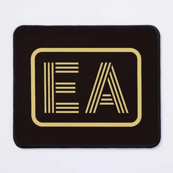 Item preview, EA Initials Gold Geometric Letters designed and sold by Jeallan Designs.