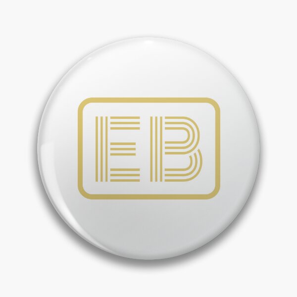 Item preview, EB Initials Gold Geometric Letters designed and sold by Jeallan Designs.