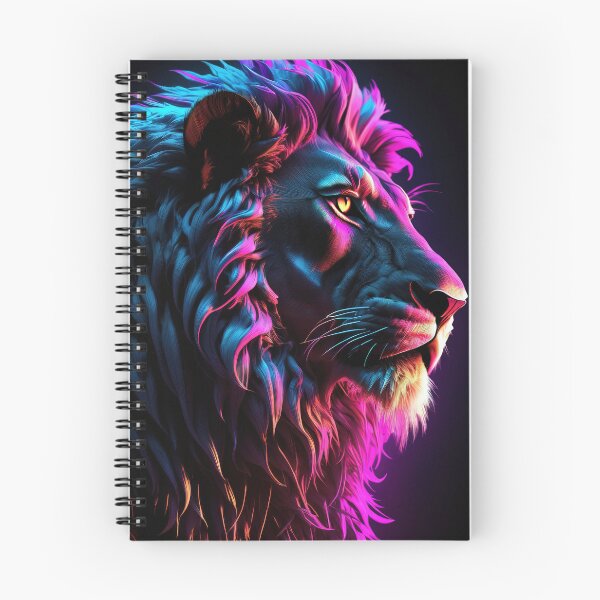 Item preview, Lion portrait cyberpunk vibe designed and sold by ChaosEdits.