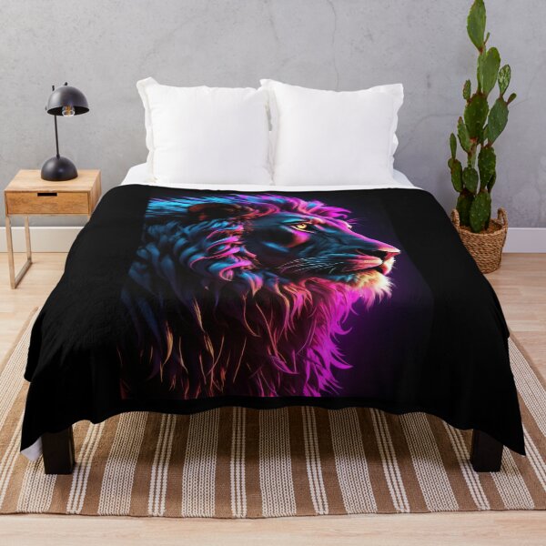 Item preview, Lion portrait cyberpunk vibe designed and sold by ChaosEdits.