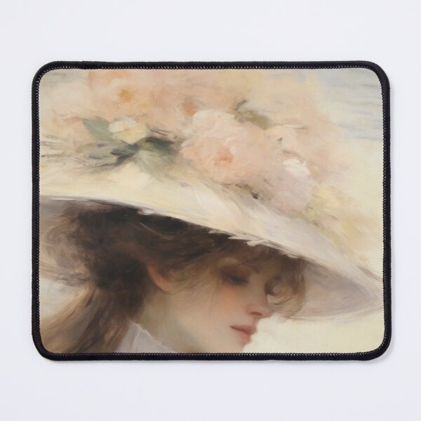 Item preview, Coquette aesthetic vintage painting of a sad woman designed and sold by Coquette Art.
