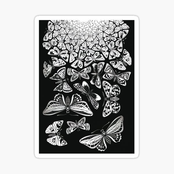 Item preview, M.C Escher - Butterflies Tessellation 	 designed and sold by joehiwogt67.