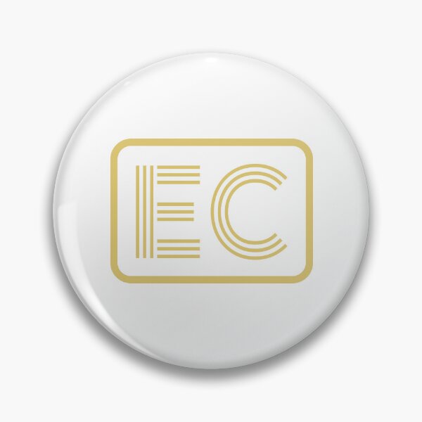 Item preview, EC Initials Gold Geometric Letters designed and sold by Jeallan Designs.