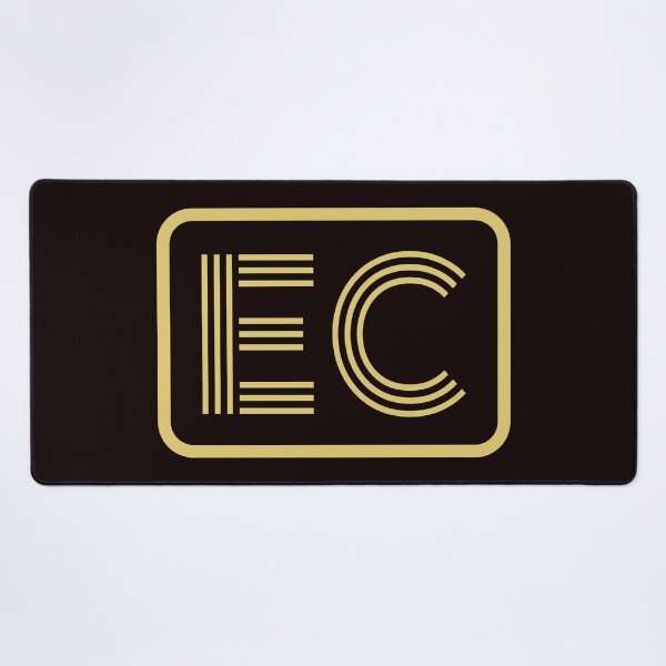 Item preview, EC Initials Gold Geometric Letters designed and sold by Jeallan Designs.