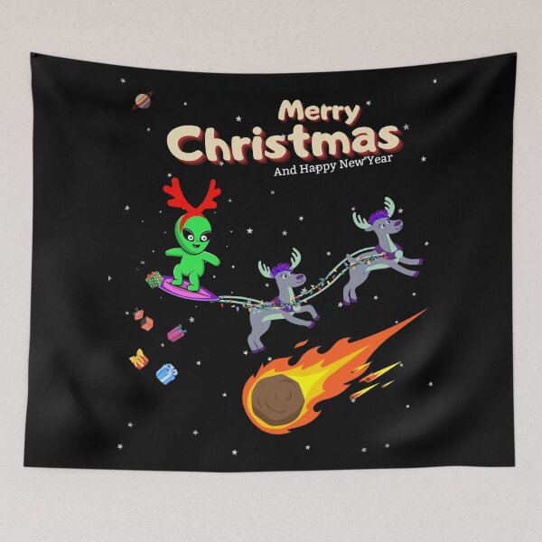 Item preview, Merry Christmas Alien designed and sold by studio468.