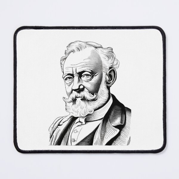 Item preview, Portrait of Jules Verne  designed and sold by NTGUILTY.