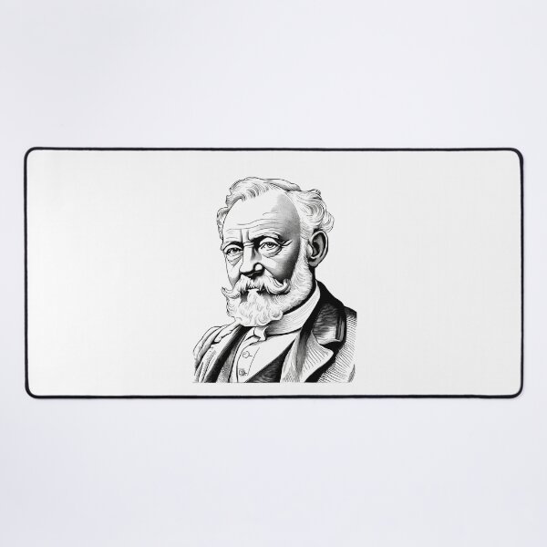 Item preview, Portrait of Jules Verne designed and sold by NTGUILTY.