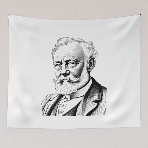 Item preview, Portrait of Jules Verne  designed and sold by NTGUILTY.