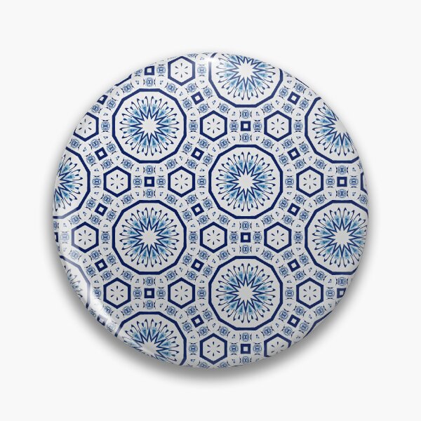 Item preview, Persian tiles,blue tiles,Moroccan,circles,geometric shapes  designed and sold by MariaMarinova.