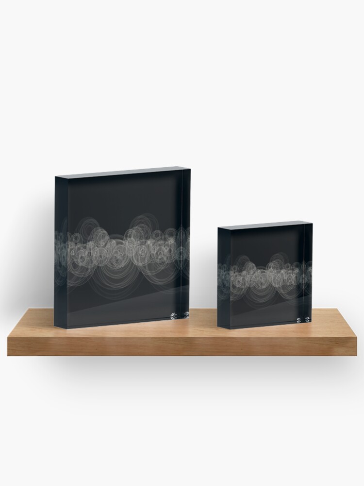 Thumbnail 3 of 5, Acrylic Block, Looping Ripples designed and sold by holstege.