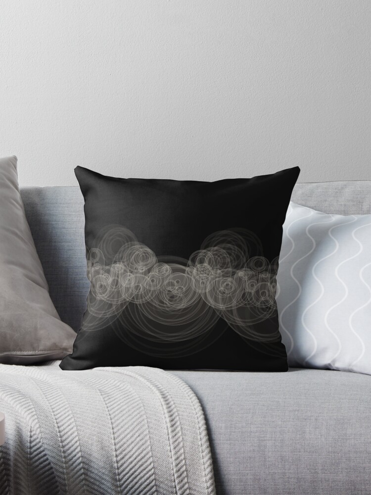 Thumbnail 1 of 4, Pillow, Looping Ripples designed and sold by holstege.