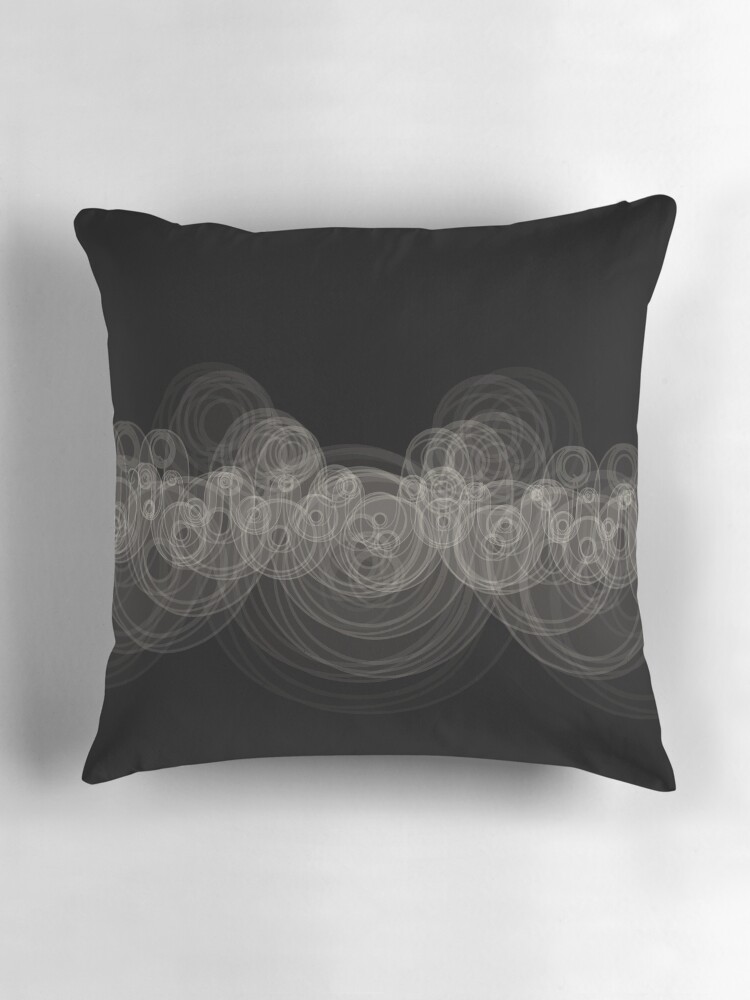 Thumbnail 3 of 4, Pillow, Looping Ripples designed and sold by holstege.