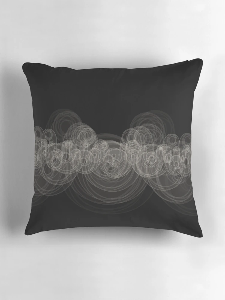 Thumbnail 3 of 4, Pillow, Looping Ripples designed and sold by Mary Holstege.