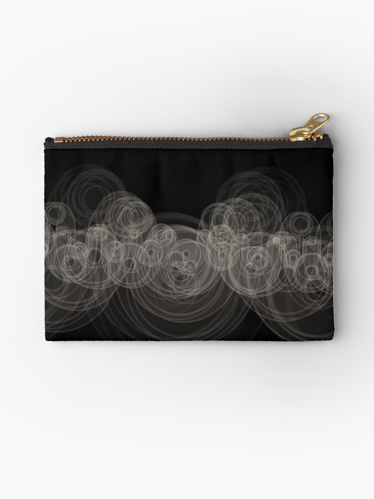 Thumbnail 1 of 4, Zipper Pouch, Looping Ripples designed and sold by holstege.