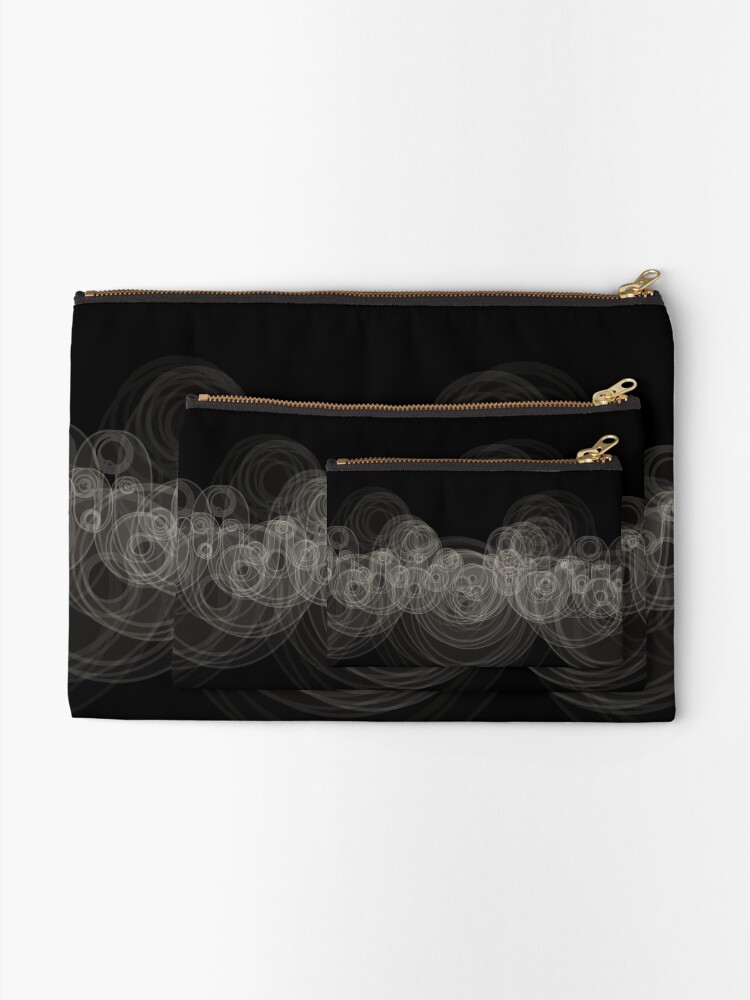 Thumbnail 2 of 4, Zipper Pouch, Looping Ripples designed and sold by holstege.