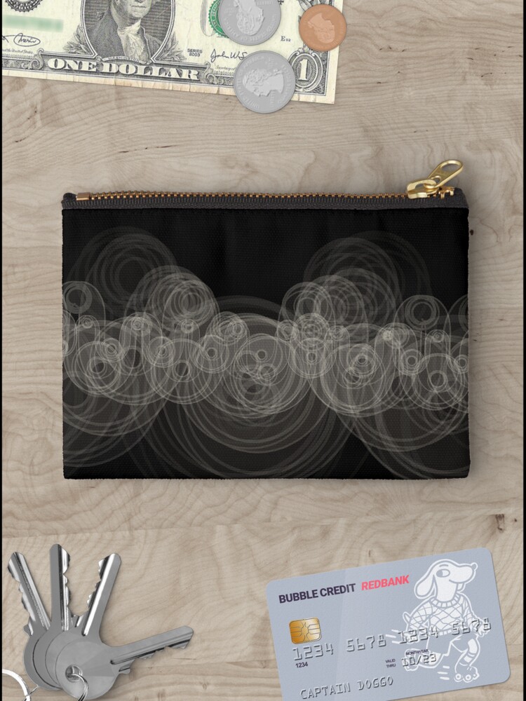 Thumbnail 3 of 4, Zipper Pouch, Looping Ripples designed and sold by holstege.