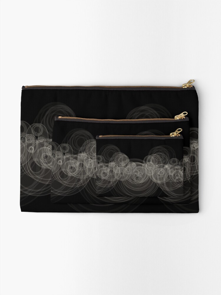 Thumbnail 2 of 4, Zipper Pouch, Looping Ripples designed and sold by holstege.
