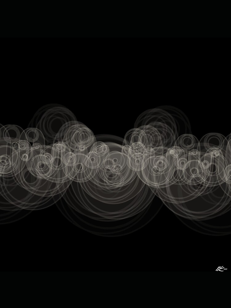 Thumbnail 4 of 4, Relaxed T-Shirt, Looping Ripples designed and sold by holstege.