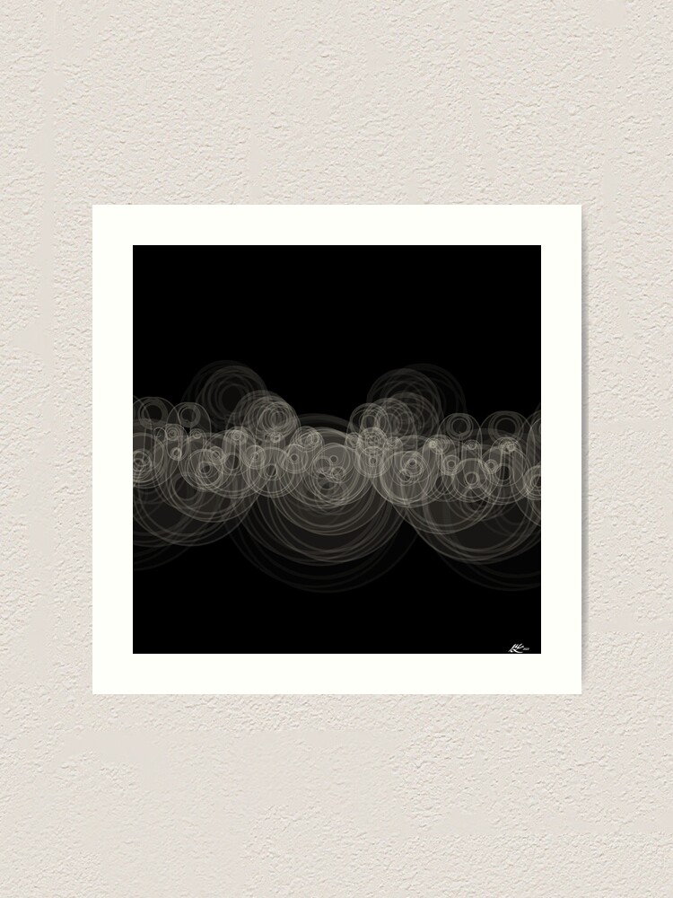 Thumbnail 1 of 3, Art Print, Looping Ripples designed and sold by holstege.