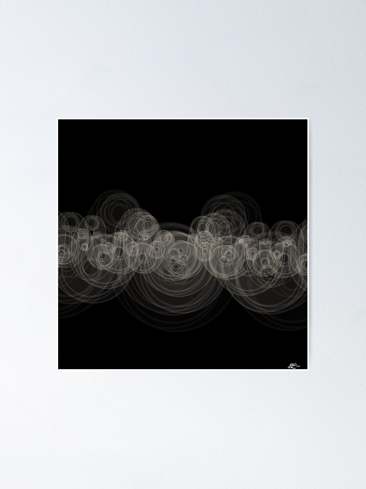 Thumbnail 1 of 3, Poster, Looping Ripples designed and sold by holstege.