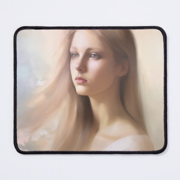 Item preview, Coquette aesthetic vintage painting of a sad woman designed and sold by Coquette Art.