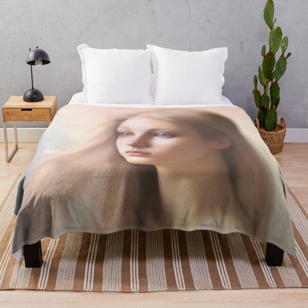 Item preview, Coquette aesthetic vintage painting of a sad woman designed and sold by Coquette Art.