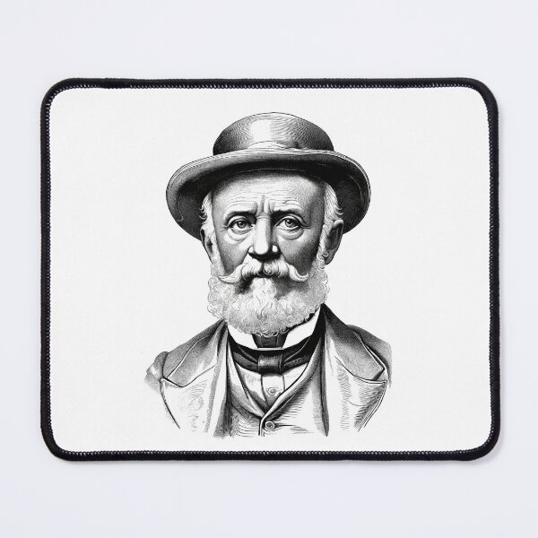 Item preview, Jules Verne Portrait designed and sold by NTGUILTY.