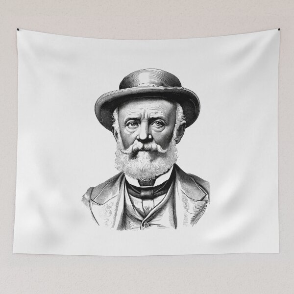 Item preview, Jules Verne Portrait designed and sold by NTGUILTY.