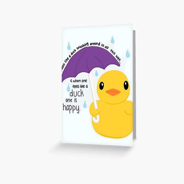 Duck Greeting Card