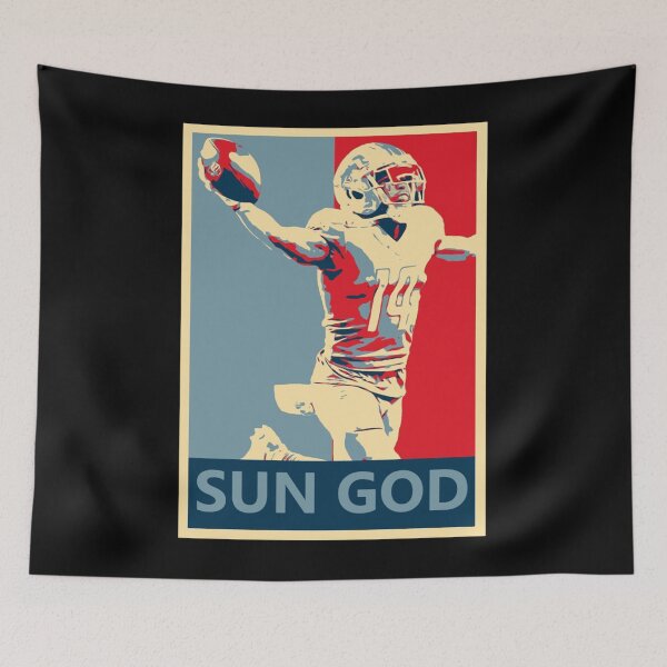 Item preview, Amon-Ra St. Brown Lions Sun God Campaign Poster designed and sold by VeldaWisozk.