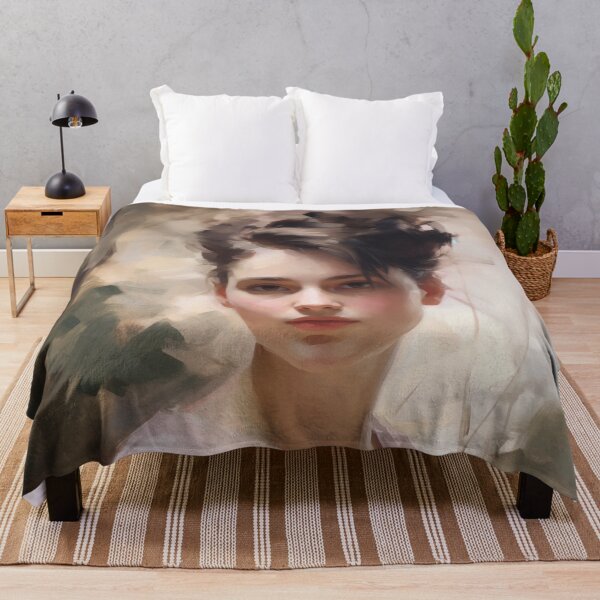 Item preview, Coquette aesthetic vintage painting of a sad woman designed and sold by Coquette Art.