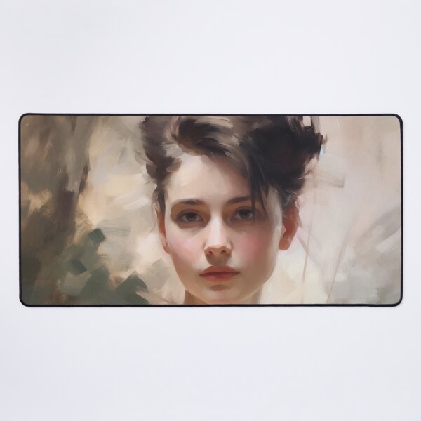 Item preview, Coquette aesthetic vintage painting of a sad woman designed and sold by Coquette Art.