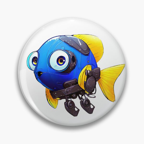 Item preview, Robo-Blue Tang Fish! designed and sold by kukamatsu.