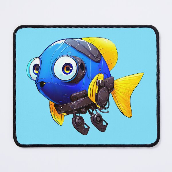 Item preview, Robo-Blue Tang Fish! designed and sold by kukamatsu.
