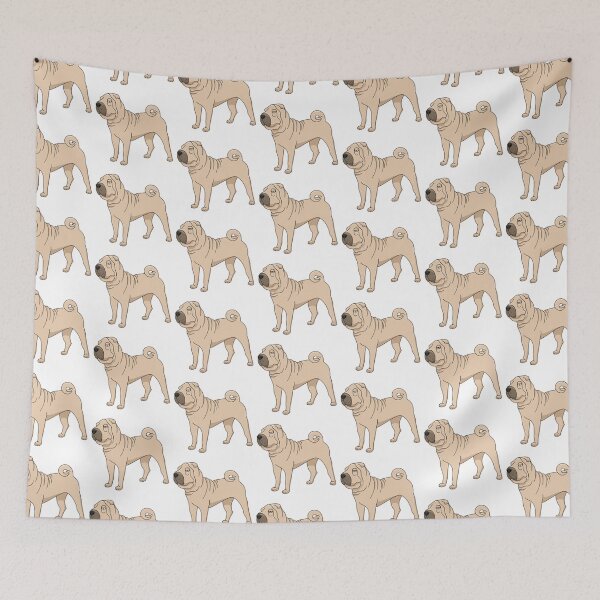 Item preview, Shar Pei cute cartoon pattern  designed and sold by MeganOliviaart.