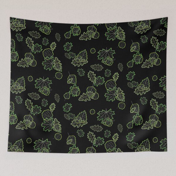Item preview, Strange leaves on a dark background designed and sold by FlowerandDesing.