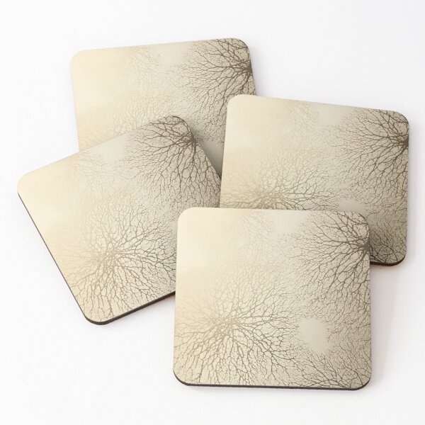 Item preview, Ivory & Brown Intricate Roots Minimalist Abstract Lithograph designed and sold by tronictees.