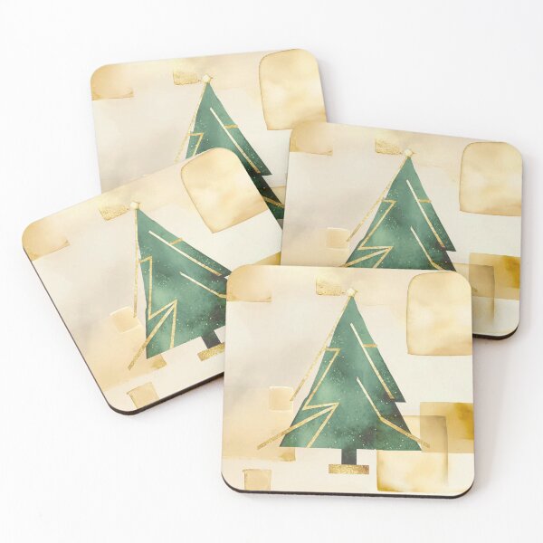Item preview, Christmas Tree in Green & Gold designed and sold by Zing66.