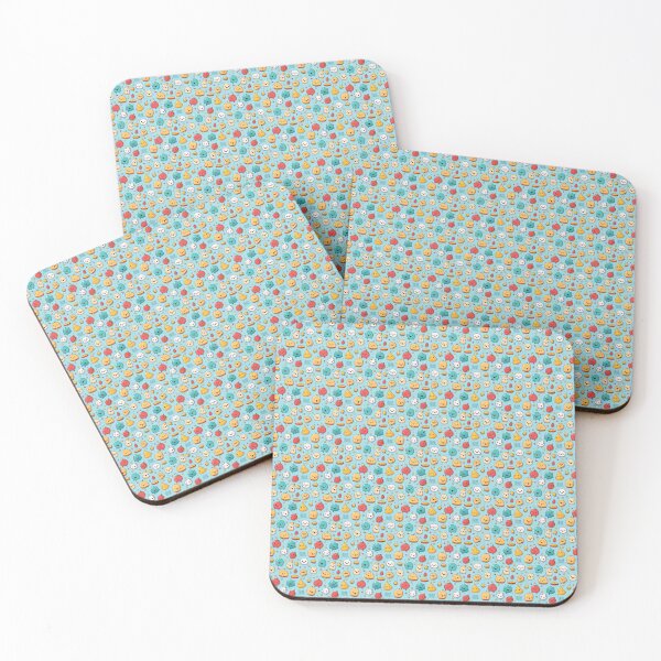 Item preview, Delightful Cute Sticker collection seamless designed and sold by Piyakan.