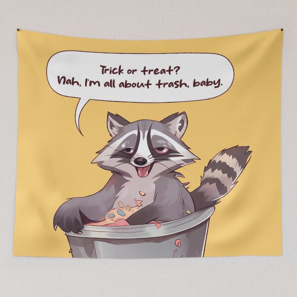 Item preview, Trick or Treat or Trash - Spooky Month Edition designed and sold by lunaticbear.