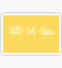 yellow houseplants Sticker