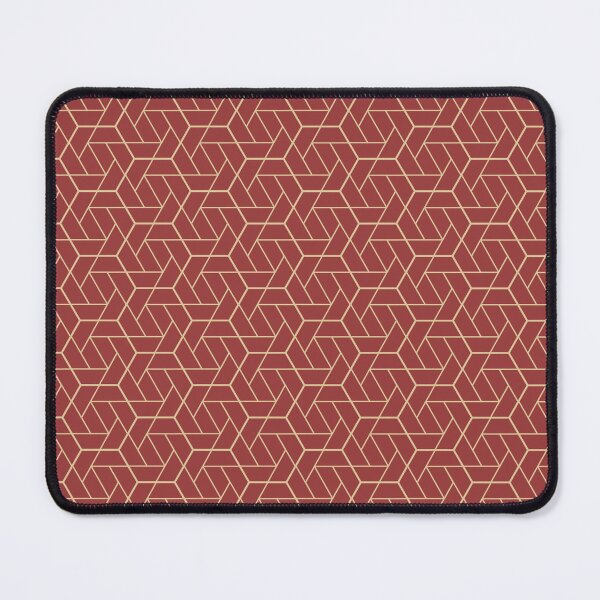 Item preview, maroon beige polygon pattern designed and sold by sumajouda.
