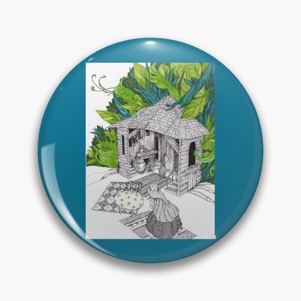 Item preview, baba yaga and house designed and sold by VivaClausens.