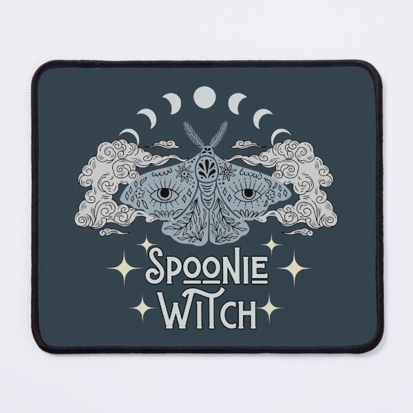 Item preview, Spoonie Witch Moth Moon Stars Blue designed and sold by Madeleine39.