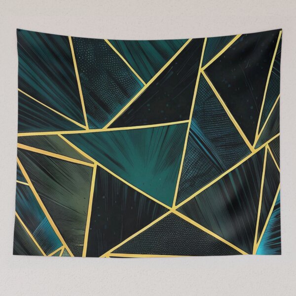 Item preview, Dark Blue Marble Texture Metal Border Geometric Pattern designed and sold by asbno19.